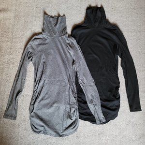 (2) Two Turtleneck long sleeve tops Size S